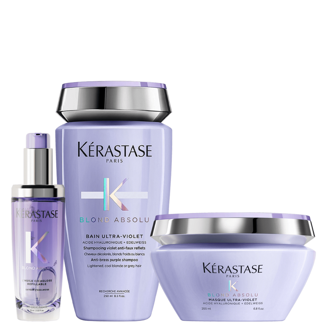 Zestaw Kérastase Blond Absolu Trio Care – Neutralizacja, Nawilżenie i Blask dla Blondów